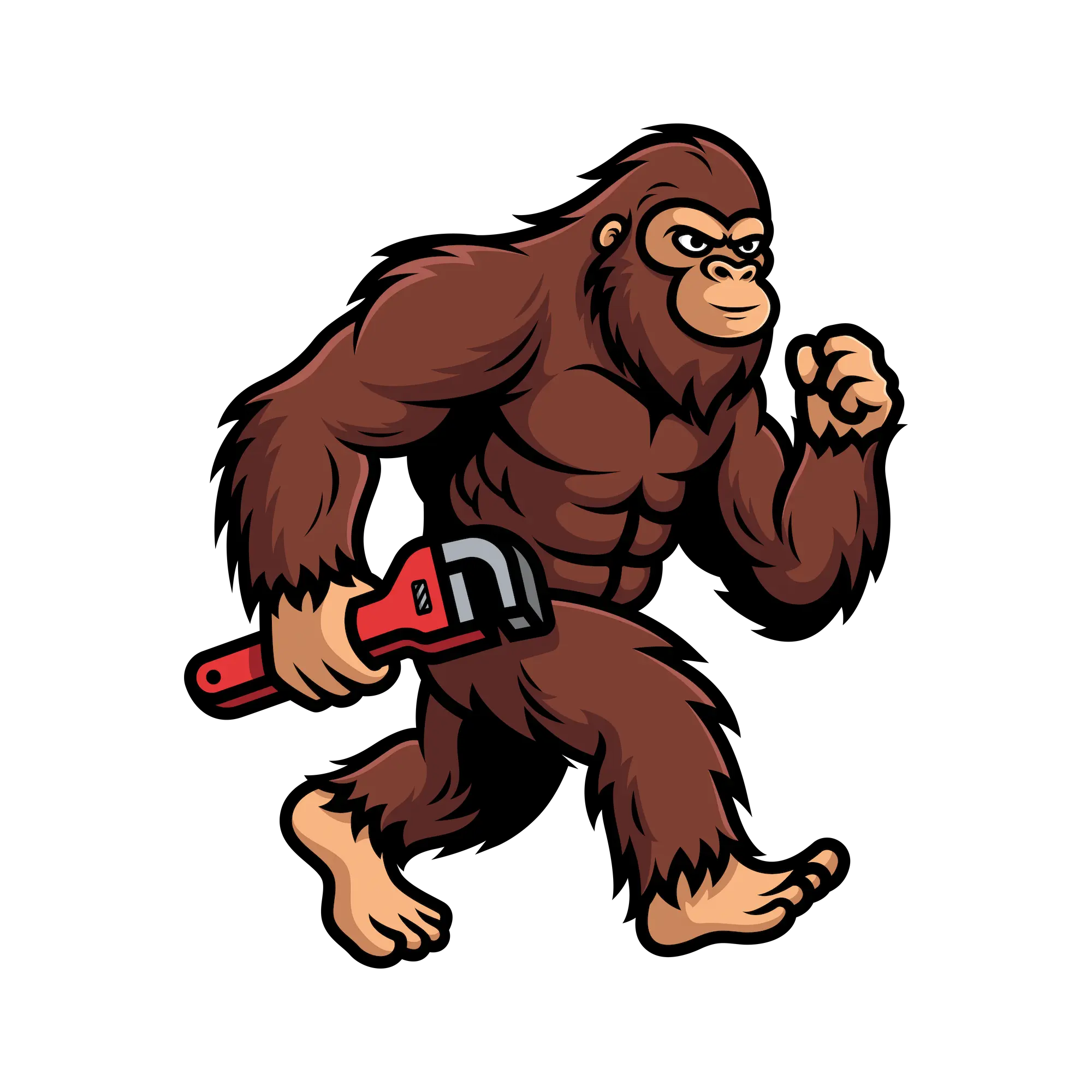 Sasquatch Plumbing mascot